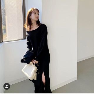 トゥデイフル(TODAYFUL)のlouren ローレン　sweat slit onepiece(ロングワンピース/マキシワンピース)