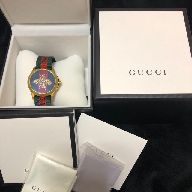 Gucci(グッチ)のGUCCI ル マルシェ デ メルヴェイユ グッチ腕時計メンズ最終価格 メンズの時計(腕時計(アナログ))の商品写真