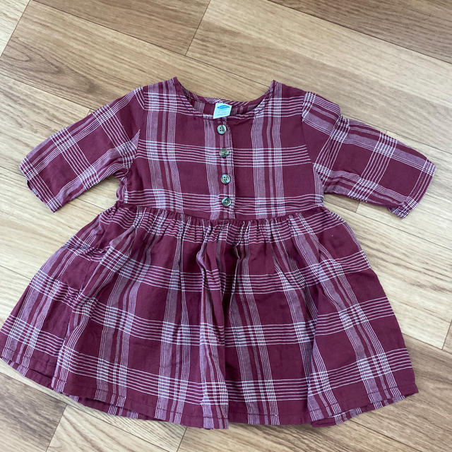 Old Navy(オールドネイビー)のチェック　ワンピース キッズ/ベビー/マタニティのベビー服(~85cm)(ワンピース)の商品写真