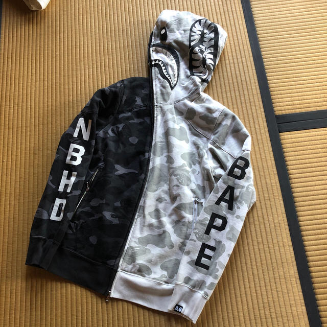 BAPE  NEIGHBORHOOD  CAMO SHARK パーカー