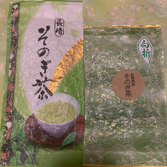 【長崎県産 そのぎ茶】玉緑茶100g 白折80g 緑茶 日本茶 長崎県産 ギフト 食品/飲料/酒の飲料(茶)の商品写真