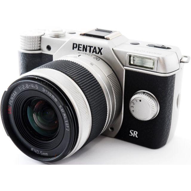 PENTAX(ペンタックス)の❤️驚くほどコンパクト！スマホに送れる❤️ペンタックス Q10 シルバー❤️ スマホ/家電/カメラのカメラ(ミラーレス一眼)の商品写真