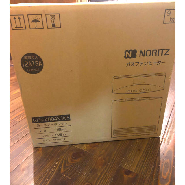 NORITZ - 新品未開封 ガスファンヒーター GFH-4004S-W5 都市ガス 送料