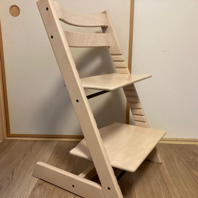 【美品】ストッケ STOKKE トリップトラップ シリアル5 ホワイトウォッシュ