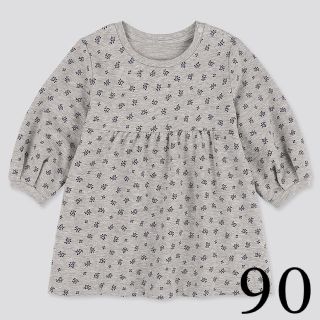 ユニクロUNIQLO 新品未使用ワンピース　90サイズ  女の子(ワンピース)