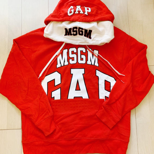 パーカーGap×MSGM プルオーバーパーカー