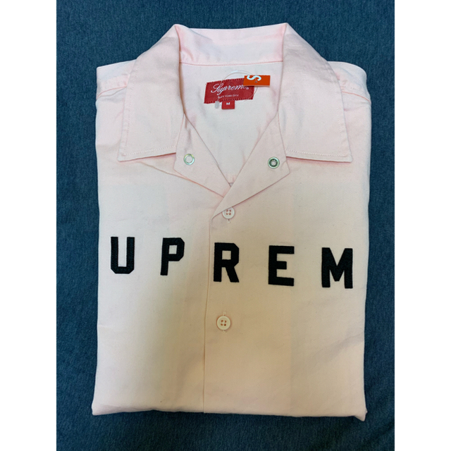Supreme(シュプリーム)のSupreme 2-Tone Work Shirt Pink Mサイズ メンズのトップス(シャツ)の商品写真