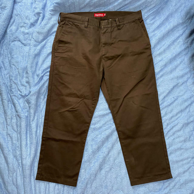 supreme work pants 36 khaki