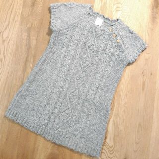 エイチアンドエム(H&M)のH&M　EUR86(US12-18)ベビーニットワンピース(ワンピース)