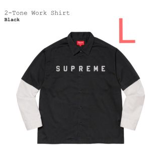 シュプリーム(Supreme)の【黒L】 2-Tone Work Shirt(シャツ)