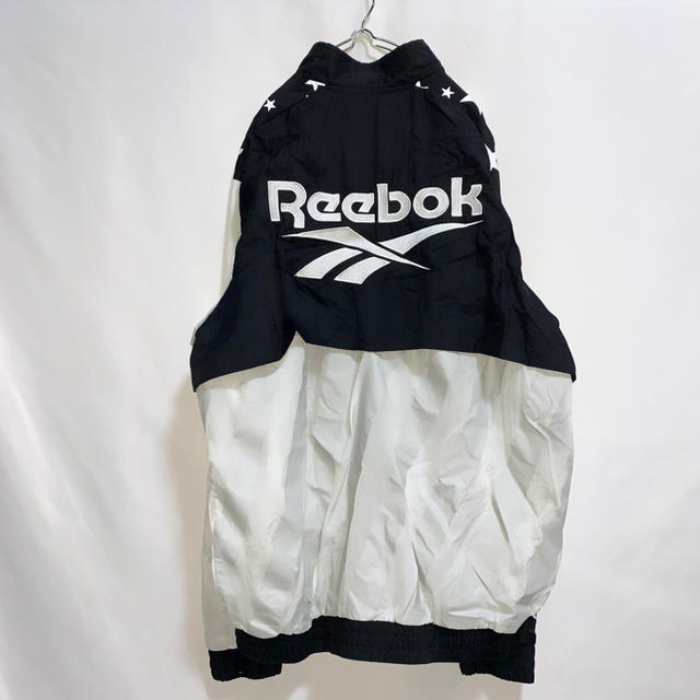 Reebok(リーボック)の【大人気】リーボック　ナイロンジャケット　星柄　ツートンカラー　ビッグシルエット メンズのジャケット/アウター(ナイロンジャケット)の商品写真