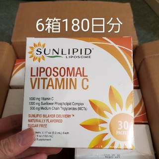 Sunlipid, リポソームビタミンC 30袋×6箱 リプライセル (ビタミン)
