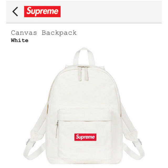 バッグパック/リュックCanvas Backpack supreme
