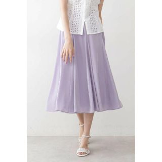 ジルバイジルスチュアート(JILL by JILLSTUART)のジルバイジルスチュアート ラベンダー S シアーサテンスカート(ロングスカート)