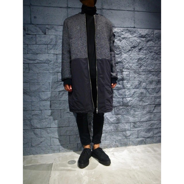 DRESSEDUNDRESSED MA-1 コート ロング丈ジャケット 切替