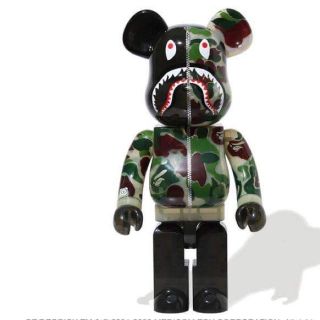 アベイシングエイプ(A BATHING APE)のABC Camo Bape Be@rbrick clear 1000%グリーン(その他)