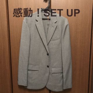 ユニクロ(UNIQLO)の【秋まで着れます/クリーニング済】ユニクロ　感動セットアップ！（L）(セットアップ)