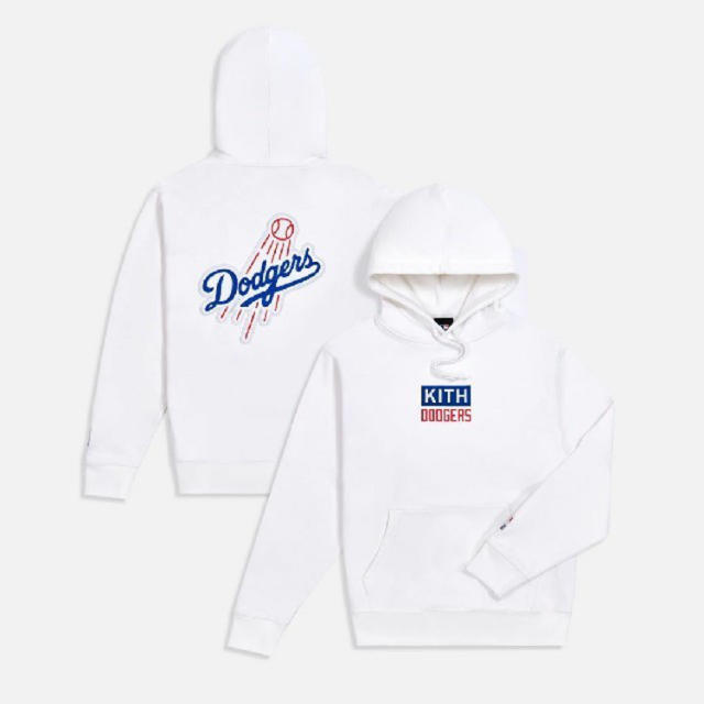 KITH × L.A.DODGERS：コラボ チームロゴ フーディー　MLBKITH×LADODGERS