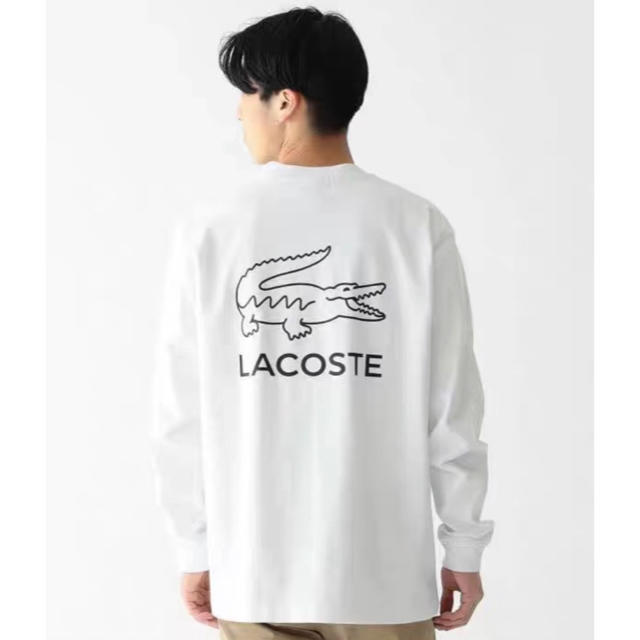 LACOSTE × BEAMS / 別注 ビッグ ワニ ロングスリーブ Tシャツ 1