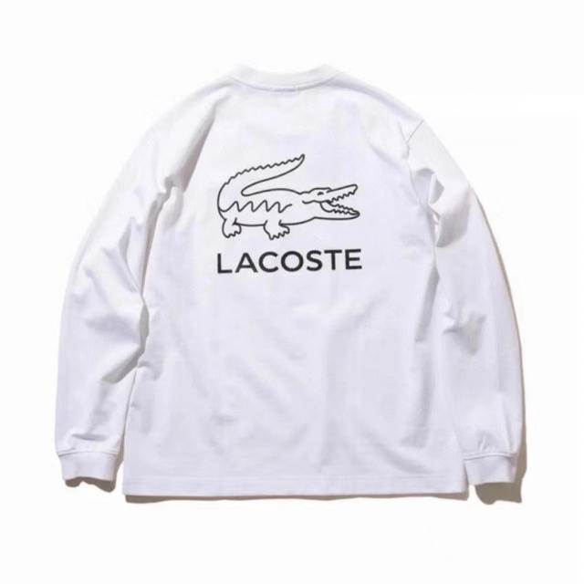 LACOSTE × BEAMS / 別注 ビッグ ワニ ロングスリーブ Tシャツ 2