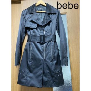 ベベ(BeBe)のbebe 黒トレンチコート ライダース　スプリングコート　秋春　ブラック(トレンチコート)