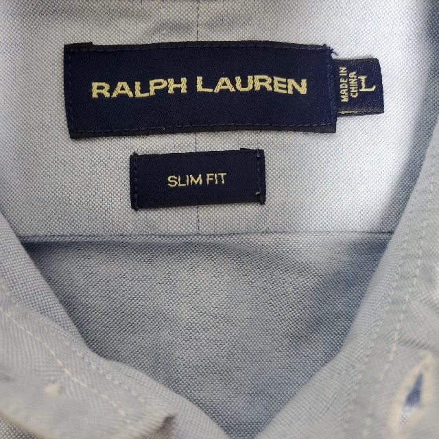 Ralph Lauren(ラルフローレン)のラルフローレン　ボタンダウンシャツ　L レディースのトップス(シャツ/ブラウス(長袖/七分))の商品写真