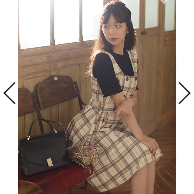 evelyn(エブリン)のAn MILLE チェックトレンチワンピース レディースのスカート(ひざ丈スカート)の商品写真