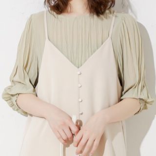 ナチュラルクチュール(natural couture)のトップス　クリンクル加工シアーブラウス(シャツ/ブラウス(半袖/袖なし))