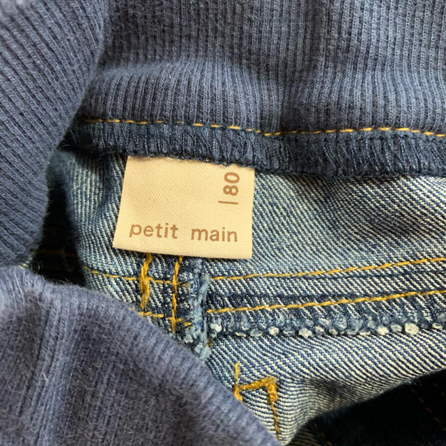 petit main(プティマイン)のプティマイン   デニムパンツ　80 キッズ/ベビー/マタニティのベビー服(~85cm)(パンツ)の商品写真