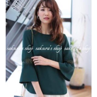 ANAYI - 美品♡アナイ 定価2万円 ダブルクロス袖レースブラウス