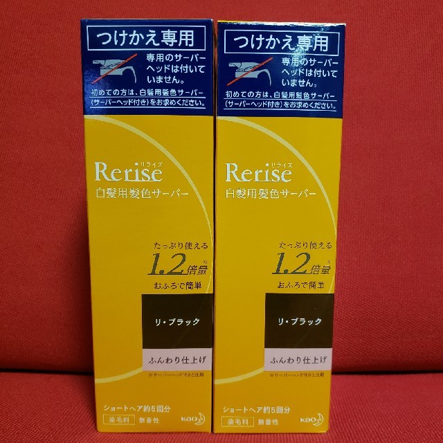 リライズ 白髪用髪色サーバー リ・ブラック ふんわり仕上げ つけかえ用 190g