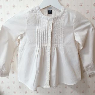 ベビーギャップ(babyGAP)のbaby GAP 110cm  ブラウス　オフホワイト(ブラウス)