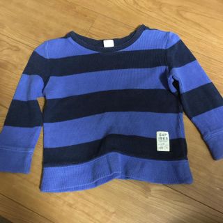 ベビーギャップ(babyGAP)のbaby GAP ベビー　ボーダー　トレーナー　サイズ90(Tシャツ/カットソー)