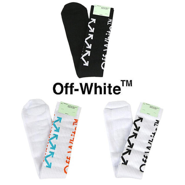 OFF-WHITE(オフホワイト)のoff white 靴下　ソックス ARROWS LOGO SOCKS  メンズのレッグウェア(ソックス)の商品写真