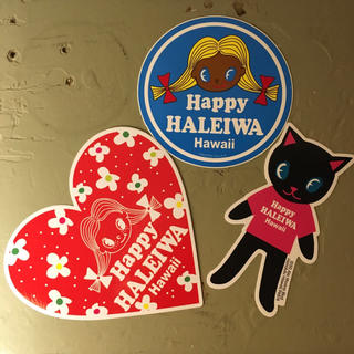 ハレイワ(HALEIWA)のHappy HALEIWA Hawaii ステッカー 3枚セット(シール)