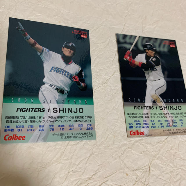 北海道日本ハムファイターズ(ホッカイドウニホンハムファイターズ)のプロ野球チップス　スターカード　新庄剛志 エンタメ/ホビーのトレーディングカード(シングルカード)の商品写真