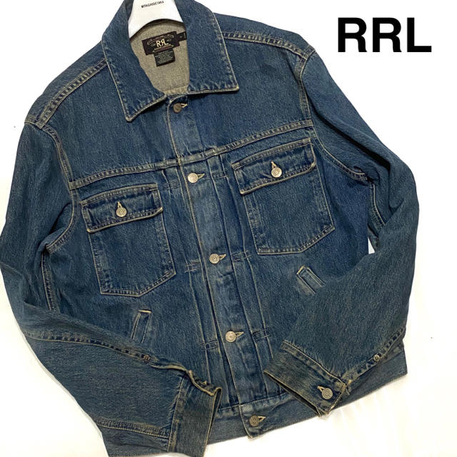 ダブルアールエル ラルフローレン】RRL デニムジャケット Gジャン 三つ星-