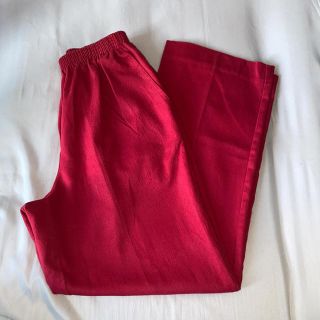 ロキエ(Lochie)の古着　RED ボトムス　cotton polyester(その他)