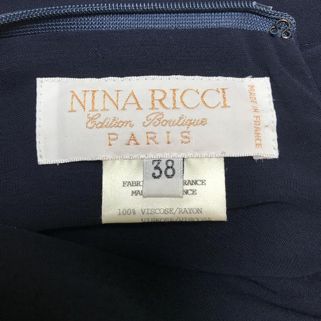 NINA RICCI(ニナリッチ)のNINA RICCI ワンピース　インナードレス付 レディースのワンピース(ひざ丈ワンピース)の商品写真