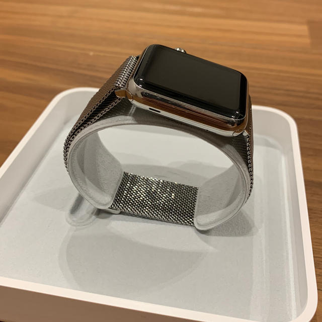 買い日本 Apple Watch ステンレススチール 42mm 初代 ミラネーゼループ