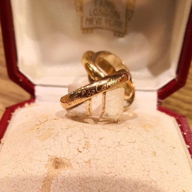 けください Cartier - カルティエ トリニティリング K18 750 3連リング
