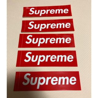 シュプリーム(Supreme)のSupreme box logo 赤ステッカー5枚セット(その他)