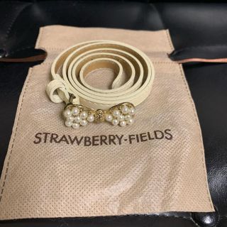 ストロベリーフィールズ(STRAWBERRY-FIELDS)のストロベリー　フィールズ　ベルト　リボン　パール セット(ベルト)