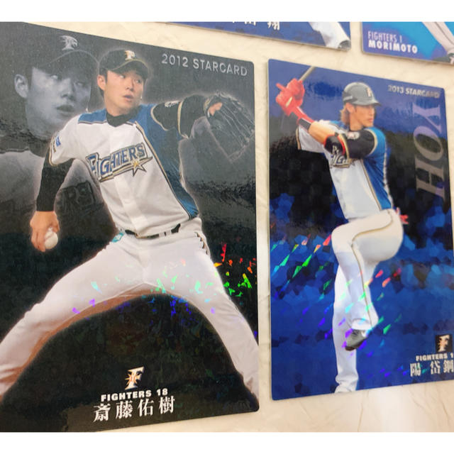 北海道日本ハムファイターズ(ホッカイドウニホンハムファイターズ)のプロ野球チップス　スターカード　北海道日本ハムファイターズ エンタメ/ホビーのトレーディングカード(シングルカード)の商品写真