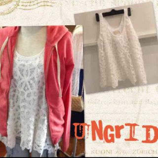 アングリッド(Ungrid)の超美品♡ ungridレースタンクトップ(タンクトップ)