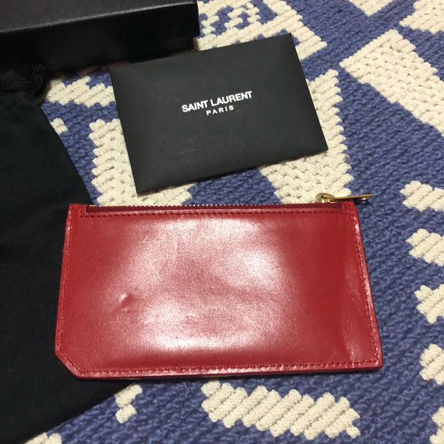 Saint Laurent(サンローラン)のサンローラン　カードコインケース　赤 レディースのファッション小物(財布)の商品写真