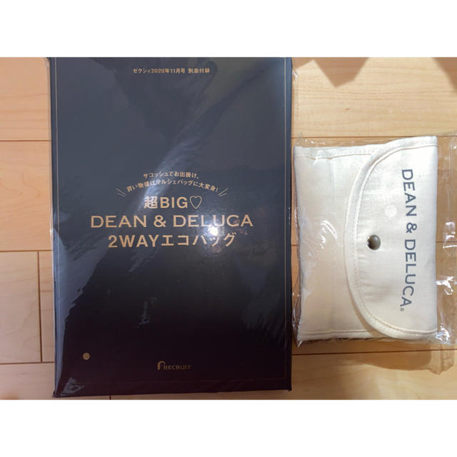 DEAN & DELUCA(ディーンアンドデルーカ)のDEAN&DELUCA エコバッグ ナチュラル　白　ゼクシィ 11月号 レディースのバッグ(エコバッグ)の商品写真