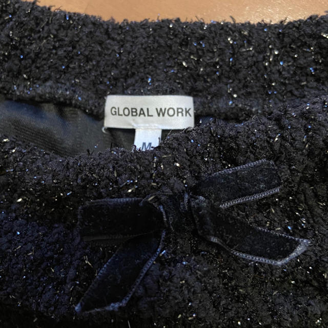 GLOBAL WORK(グローバルワーク)の未使用　グローバルワーク　キッズ　キラキラショートパンツ キッズ/ベビー/マタニティのキッズ服女の子用(90cm~)(パンツ/スパッツ)の商品写真