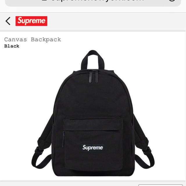 supremesupreme canvas backpack シュプリーム　バックパック