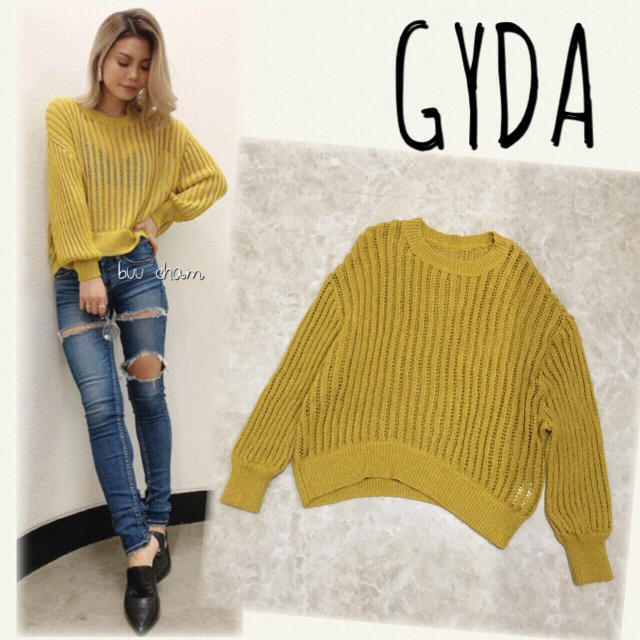 GYDA(ジェイダ)のGYDA♡シースルーストライプニットトップス レディースのトップス(ニット/セーター)の商品写真